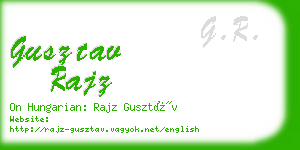 gusztav rajz business card